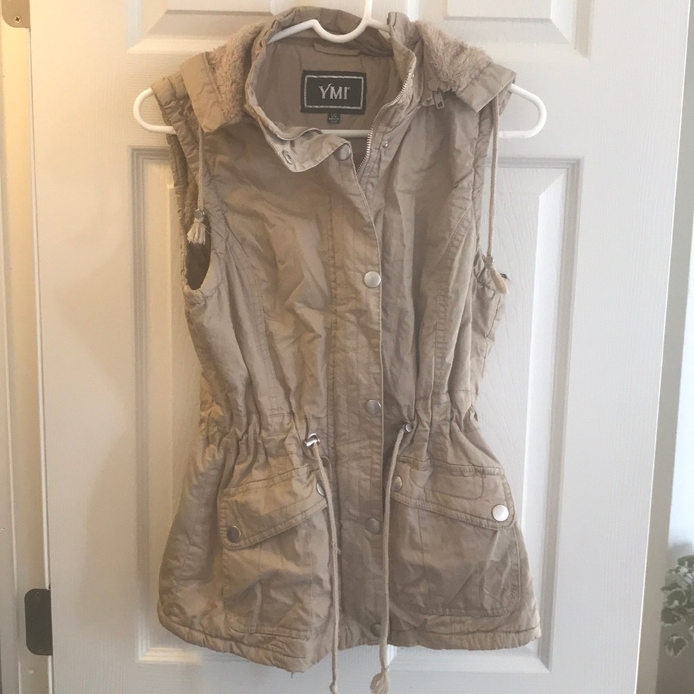 Fuzzy cargo vest